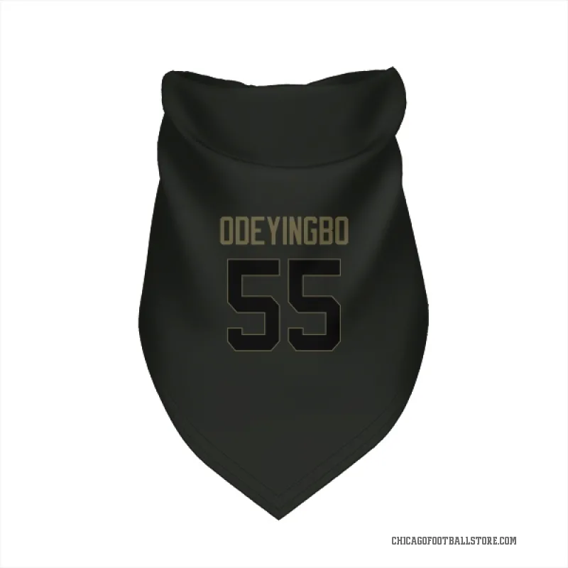 Dayo Odeyingbo  Black Chicago Bears  Service Cat & Dog Pet Bandana