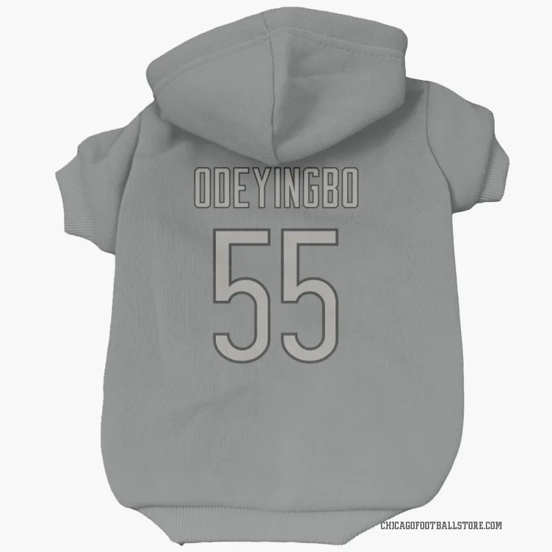 Dayo Odeyingbo  Charcoal Chicago Bears  Cat & Dog Pet Hoodie