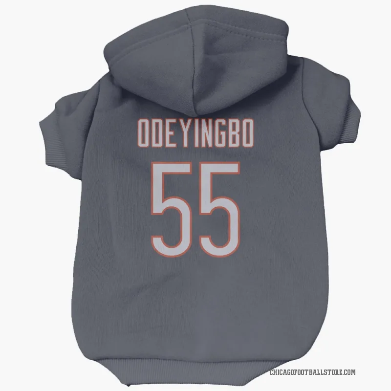 Dayo Odeyingbo  Navy Chicago Bears  Cat & Dog Pet Hoodie