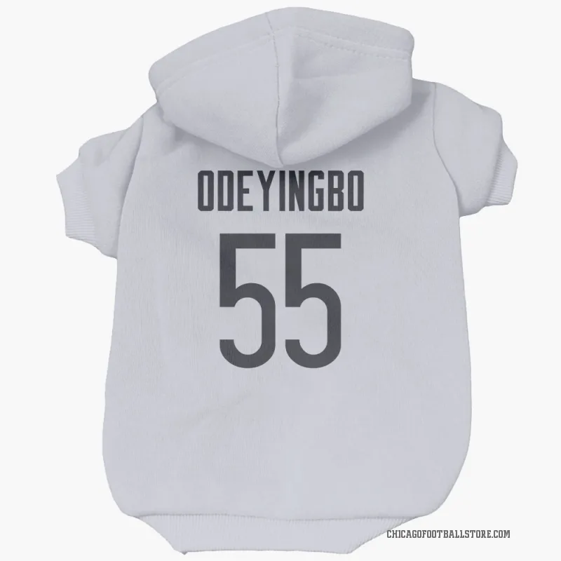 Dayo Odeyingbo  White Chicago Bears  Cat & Dog Pet Hoodie