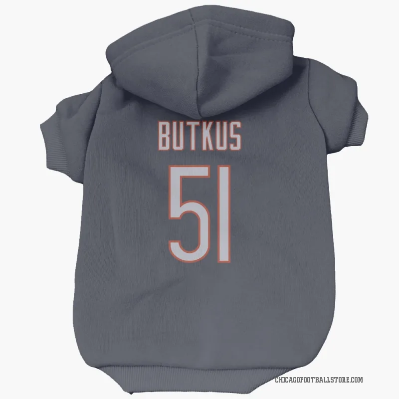 Dick Butkus  Navy Chicago Bears  Cat & Dog Pet Hoodie
