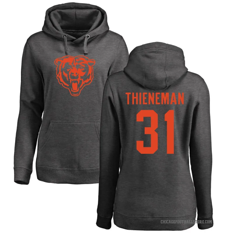 Dillon Thieneman Women's Chicago Bears Pro Line by Branded Ash One Color Pullover Hoodie