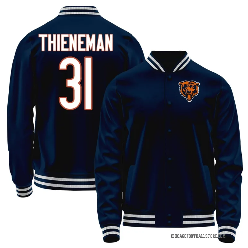 Dillon Thieneman Youth Navy Chicago Bears Full-Snap Jacket