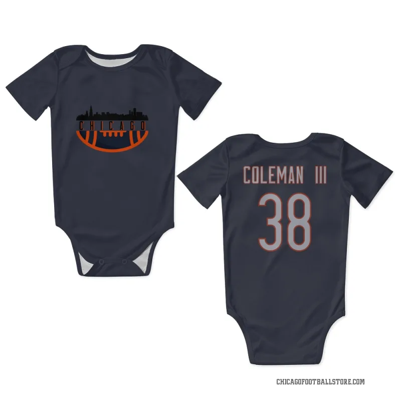 Douglas Coleman III  Navy Chicago Bears  Newborn & Infant Bodysuit