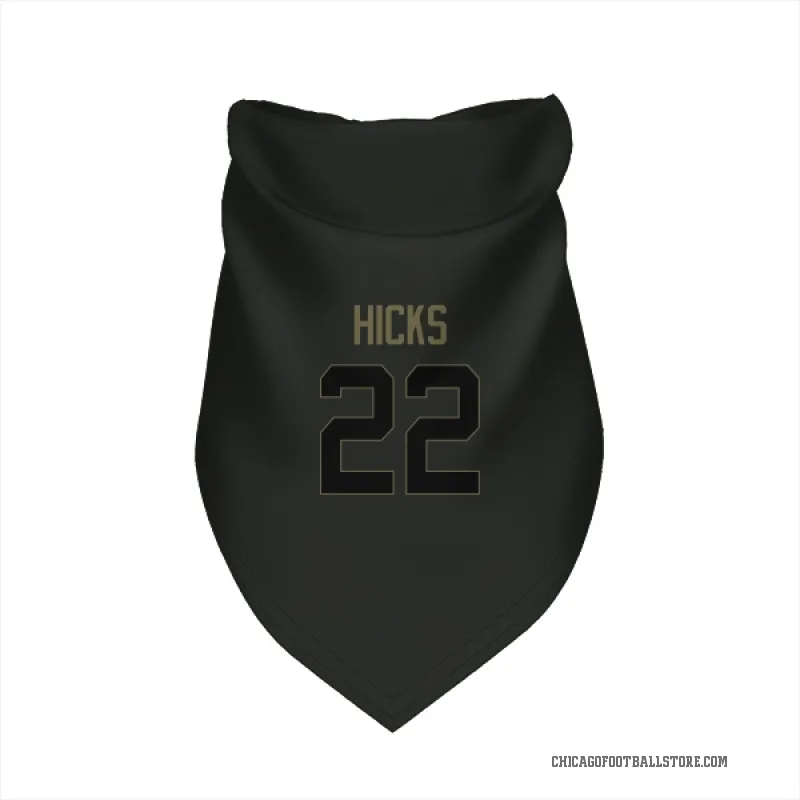 Elijah Hicks  Black Chicago Bears  Service Cat & Dog Pet Bandana