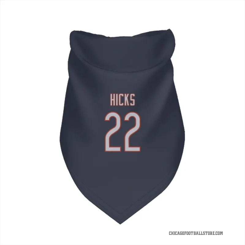 Elijah Hicks  Navy Chicago Bears  Cat & Dog Pet Bandana