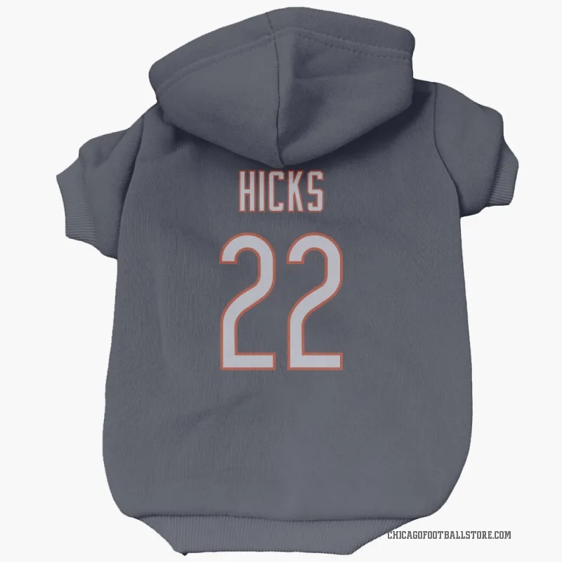 Elijah Hicks  Navy Chicago Bears  Cat & Dog Pet Hoodie