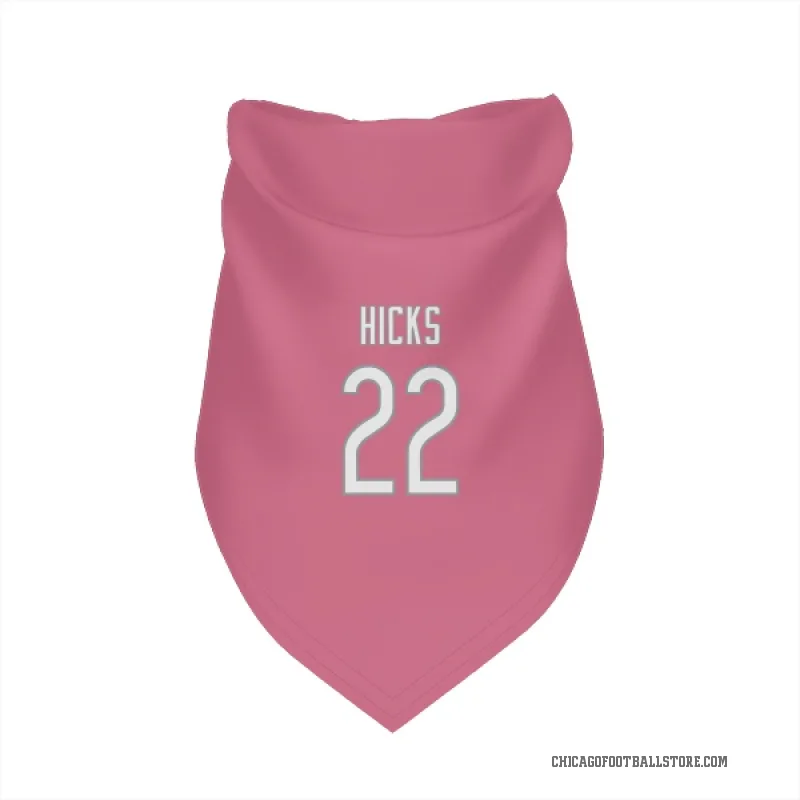 Elijah Hicks  Pink Chicago Bears  Cat & Dog Pet Bandana