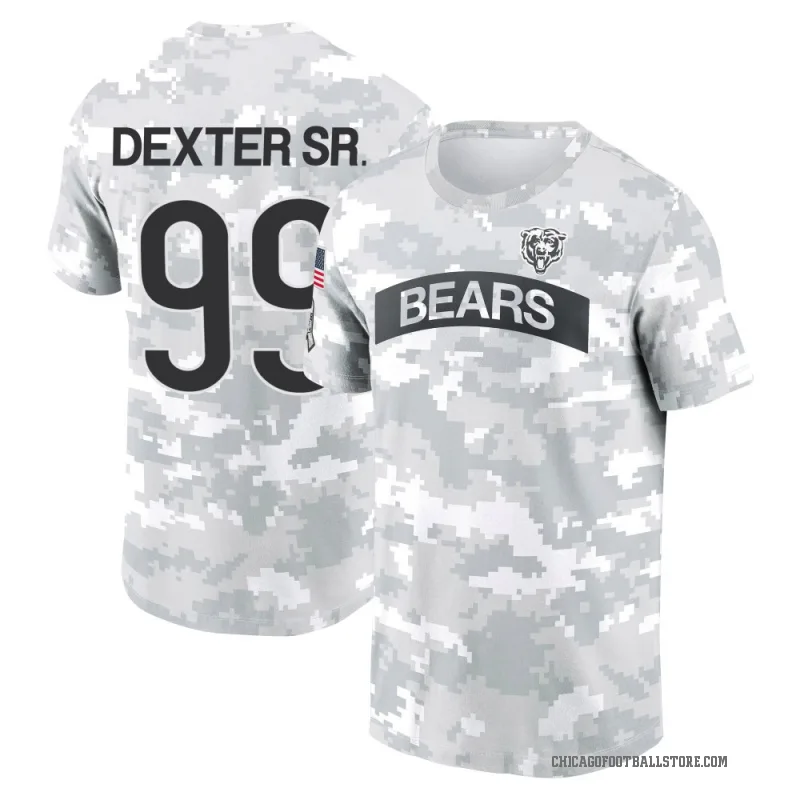 Gervon Dexter Sr. Youth Camo Chicago Bears Arctic 2024 Salute to Service Performance T-Shirt