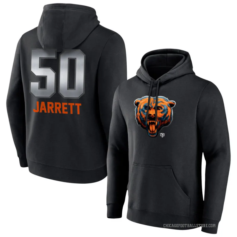 Grady Jarrett Men's Black Chicago Bears Midnight Mascot Pullover Hoodie
