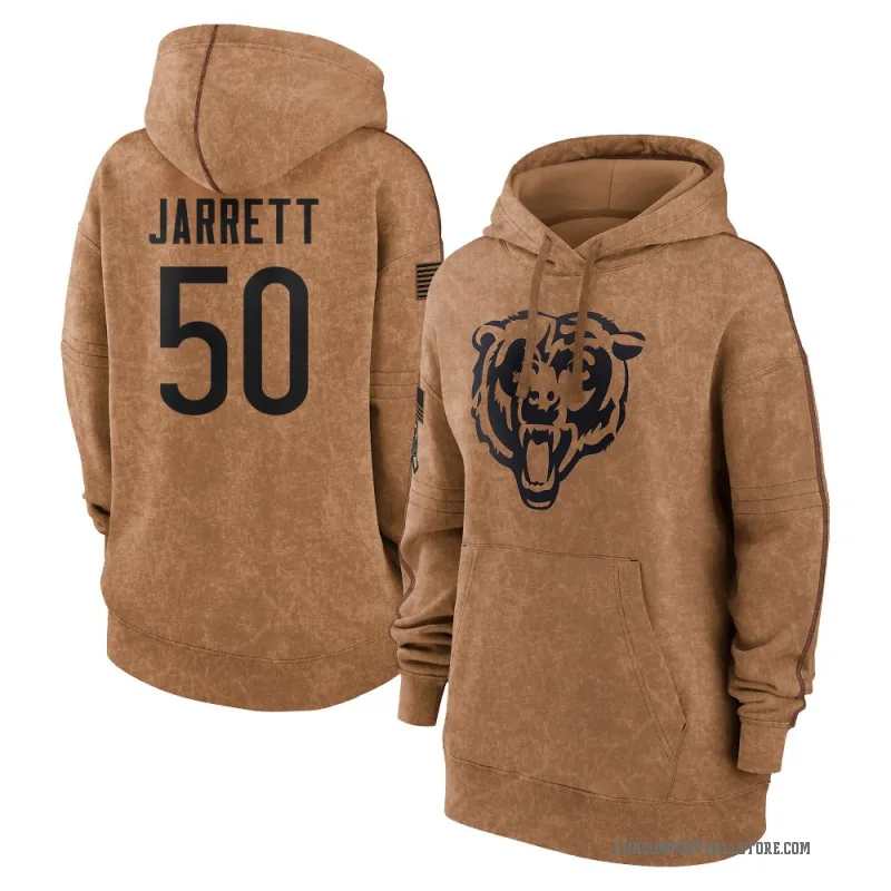 Grady Jarrett Women's Brown Chicago Bears 2023 Salute To Service Pullover Hoodie
