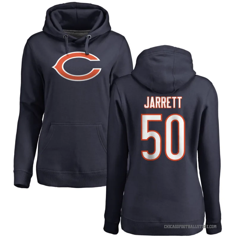 Grady Jarrett Women's Navy Chicago Bears Pro Line Logo Pullover Hoodie