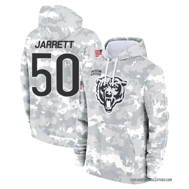 Grady Jarrett Youth Camo Chicago Bears Arctic 2024 Salute to Service Club Fleece Pullover Hoodie