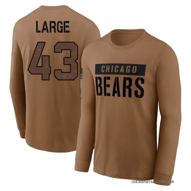 Hayden Large Men's Brown Chicago Bears 2023 Salute To Service Long Sleeve T-Shirt