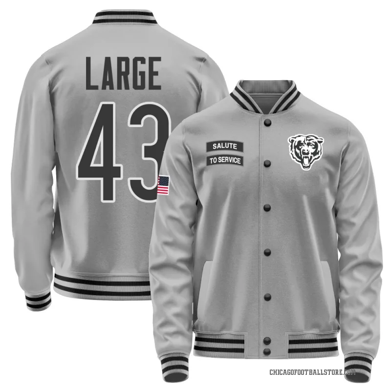 Hayden Large Men's Gray Chicago Bears Salute to Service Performance Jacket