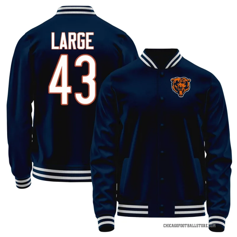 Hayden Large Men's Navy Chicago Bears Full-Snap Jacket
