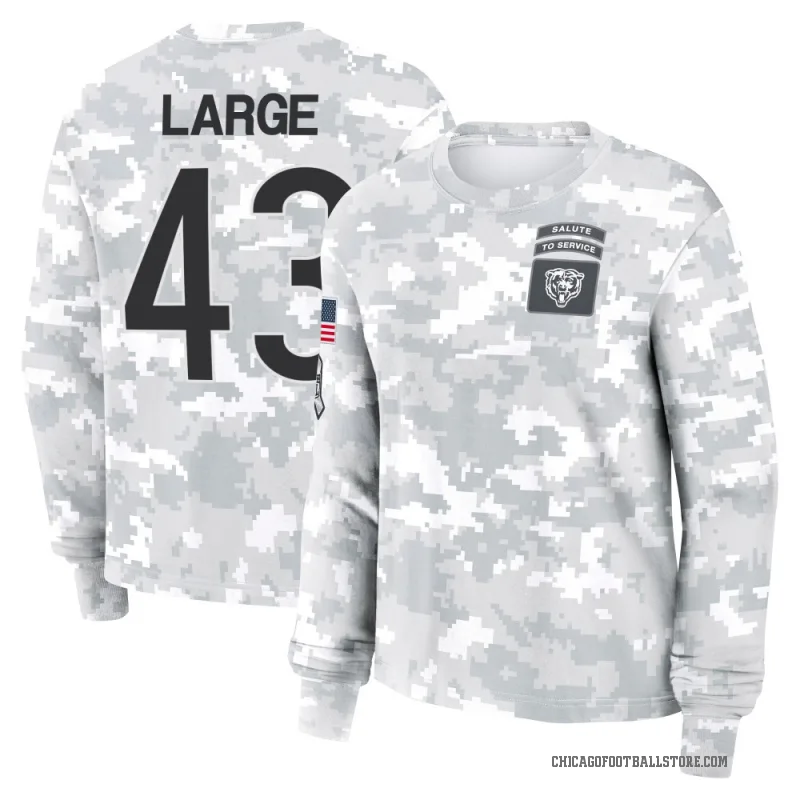 Hayden Large Women's Camo Chicago Bears Arctic 2024 Salute to Service Long Sleeve T-Shirt