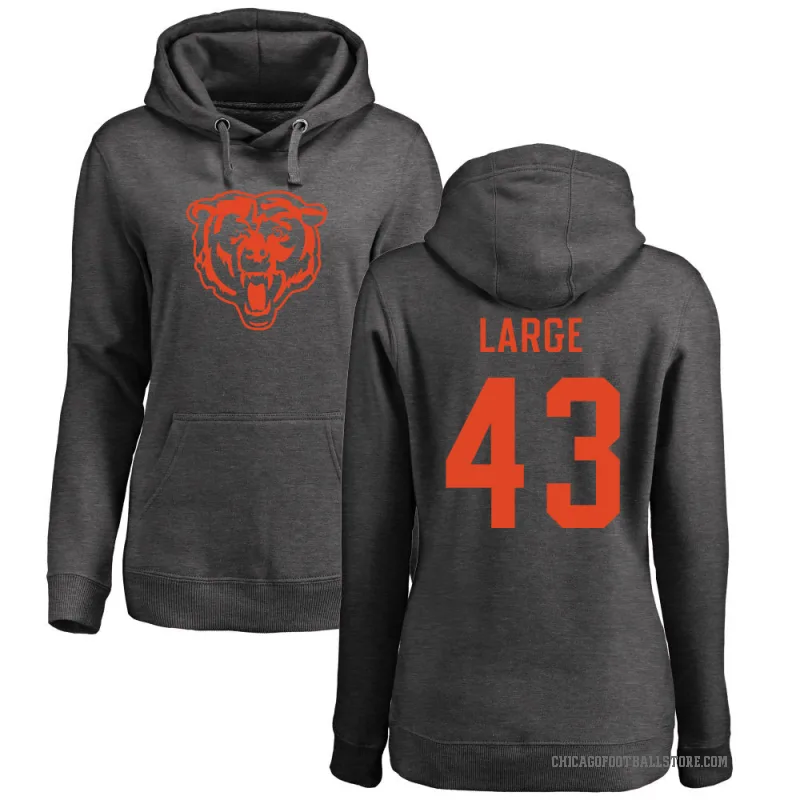 Hayden Large Women's Chicago Bears Pro Line by Branded Ash One Color Pullover Hoodie