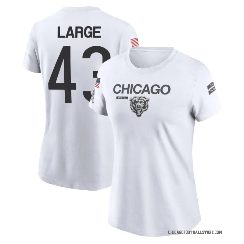 Hayden Large Women's White Chicago Bears 2024 Salute to Service Performance T-Shirt