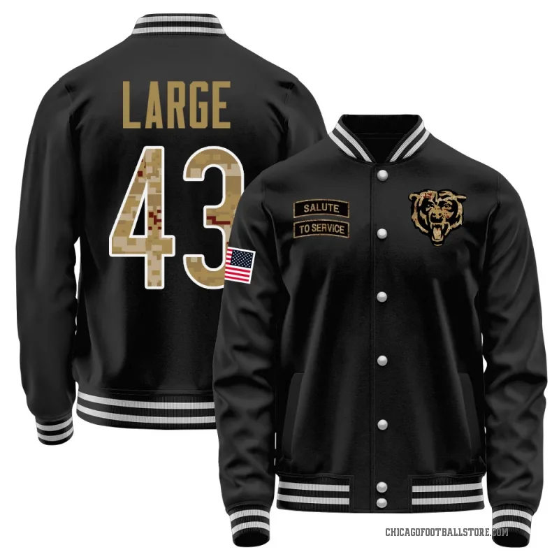 Hayden Large Youth Black Chicago Bears Salute to Service Sideline Performance Jacket