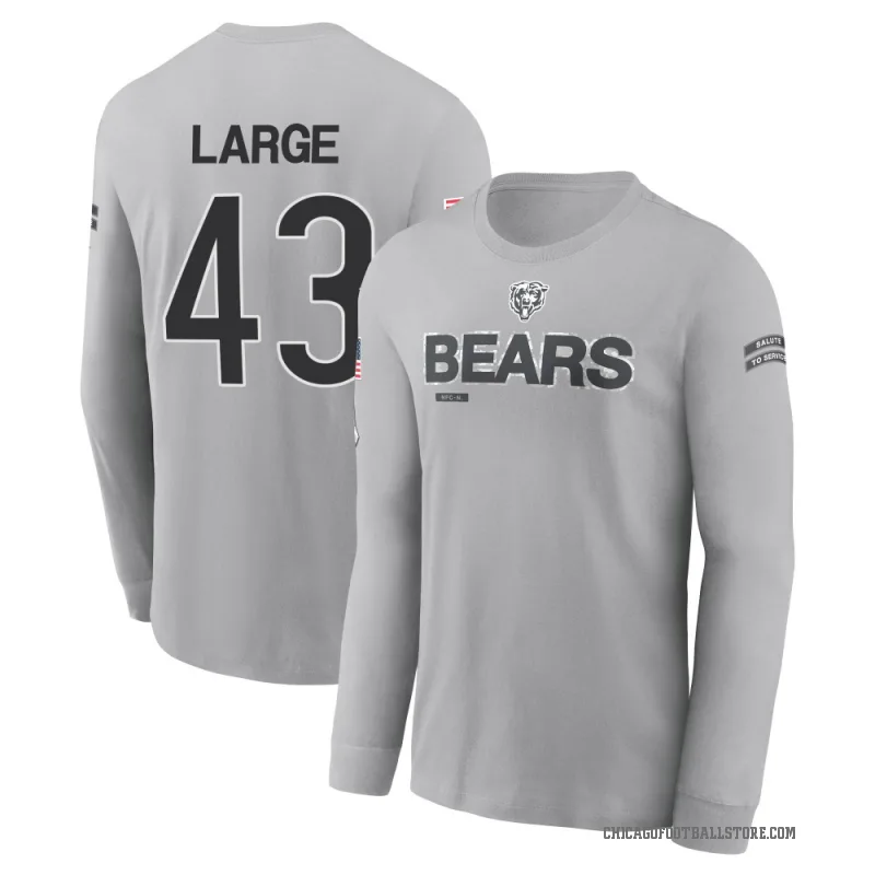 Hayden Large Youth Gray Chicago Bears 2024 Salute to Service Long Sleeve T-Shirt