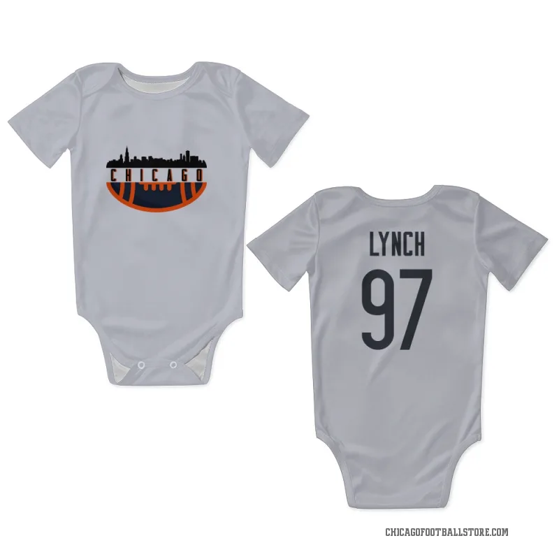 James Lynch  White Chicago Bears  Newborn & Infant Bodysuit