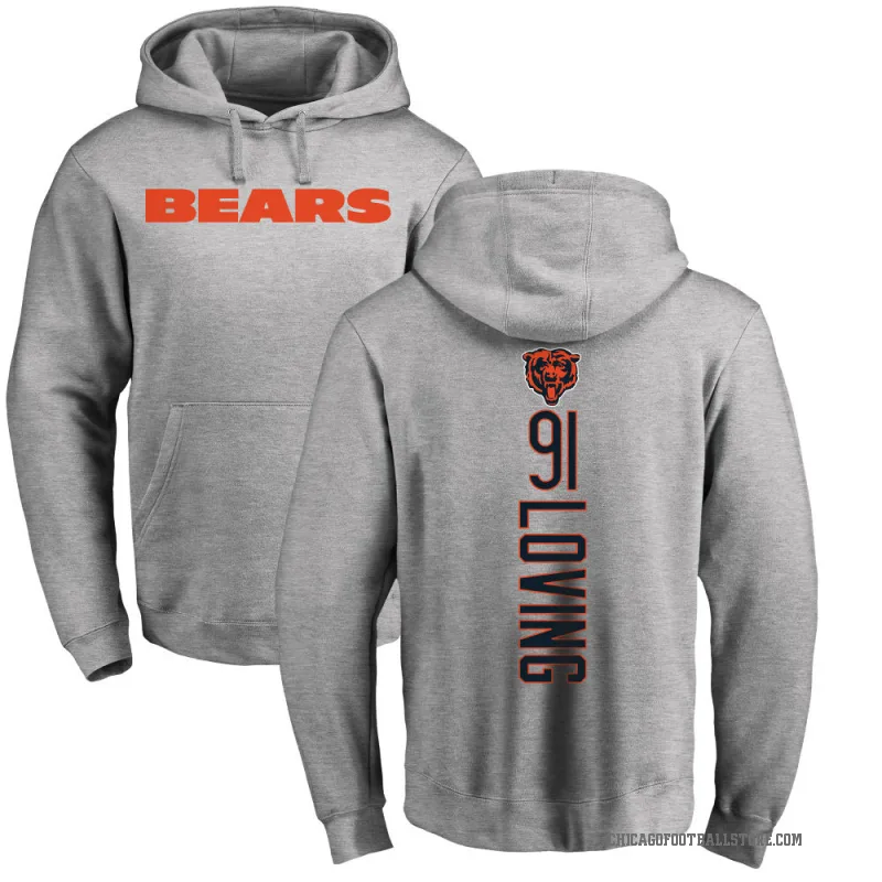 Jayden Loving Youth Chicago Bears Pro Line Ash Backer Pullover Hoodie