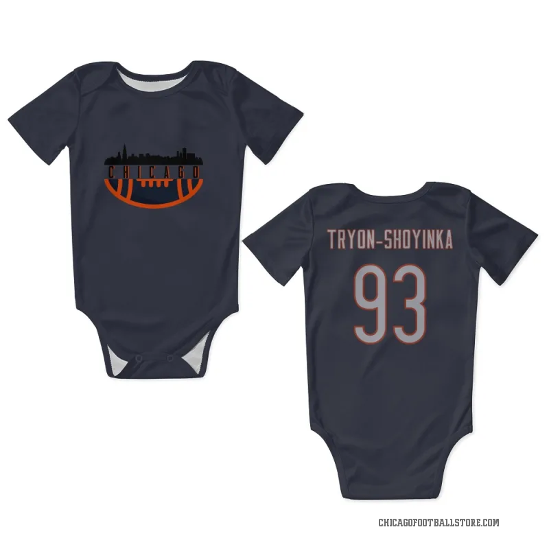 Joe Tryon-Shoyinka  Navy Chicago Bears  Newborn & Infant Bodysuit