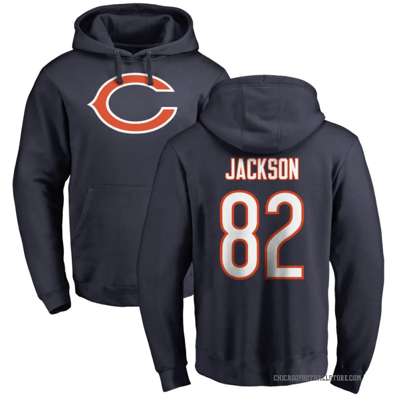 John Jackson Men's Navy Chicago Bears Pro Line Logo Pullover Hoodie