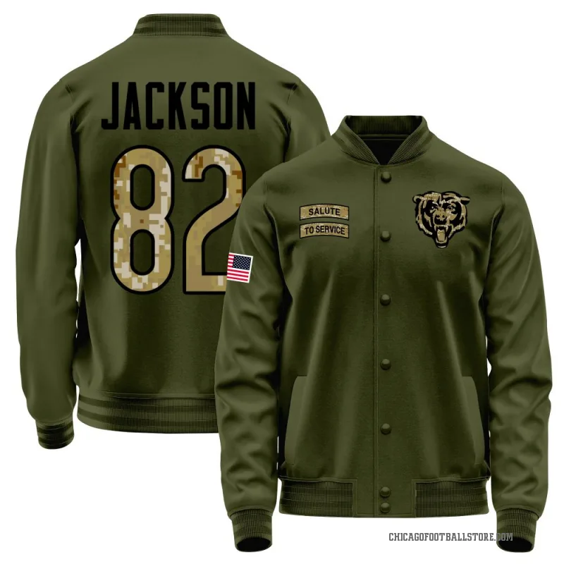John Jackson Men's Olive Chicago Bears Salute to Service Sideline Performance Jacket