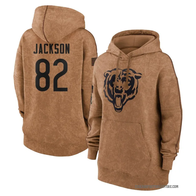 John Jackson Women's Brown Chicago Bears 2023 Salute To Service Pullover Hoodie