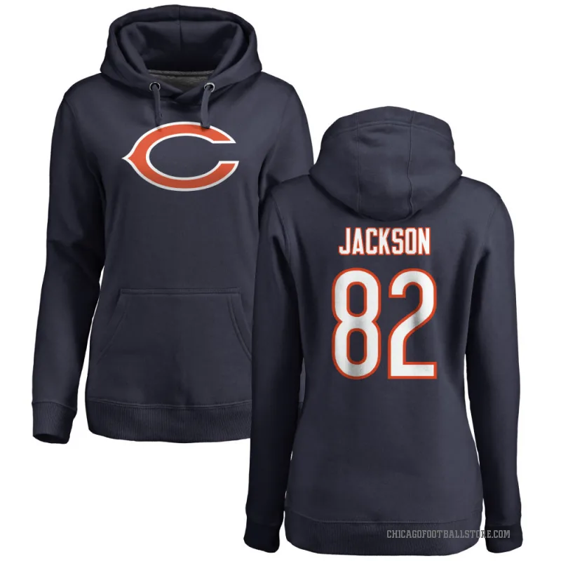 John Jackson Women's Navy Chicago Bears Pro Line Logo Pullover Hoodie