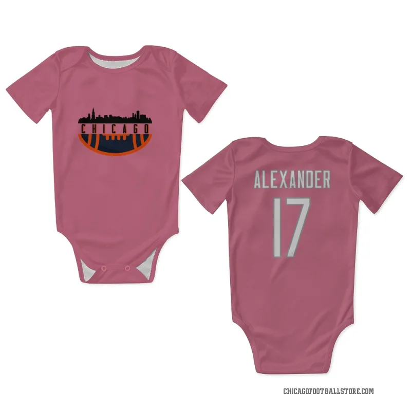 Jon Alexander  Pink Chicago Bears  Newborn & Infant Bodysuit