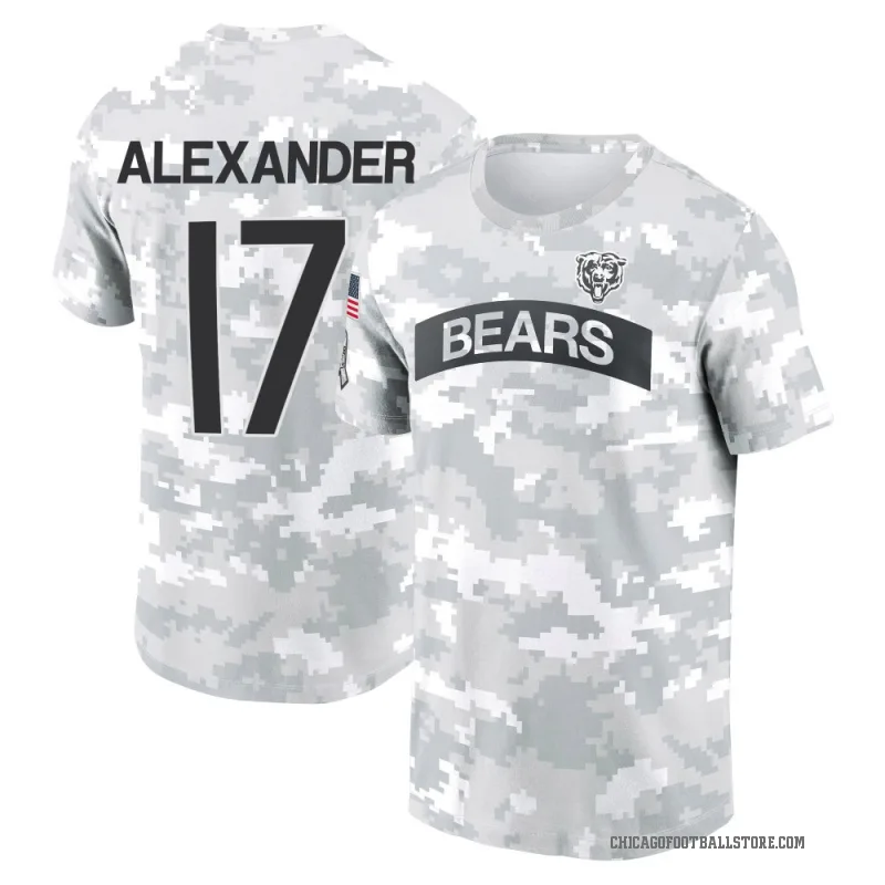 Jon Alexander Youth Camo Chicago Bears Arctic 2024 Salute to Service Performance T-Shirt