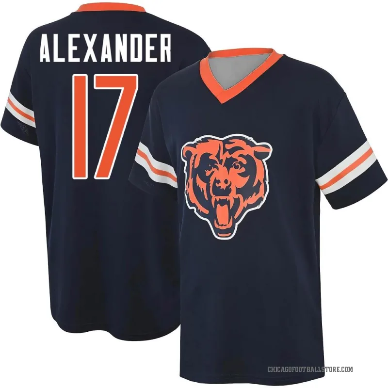 Jon Alexander Youth Navy Chicago Bears Game Day V-Neck T-Shirt