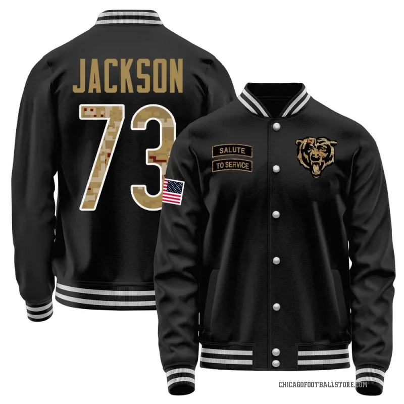 Jonah Jackson Men's Black Chicago Bears Salute to Service Sideline Performance Jacket