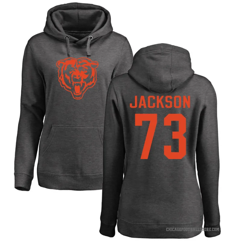 Jonah Jackson Women's Chicago Bears Pro Line by Branded Ash One Color Pullover Hoodie