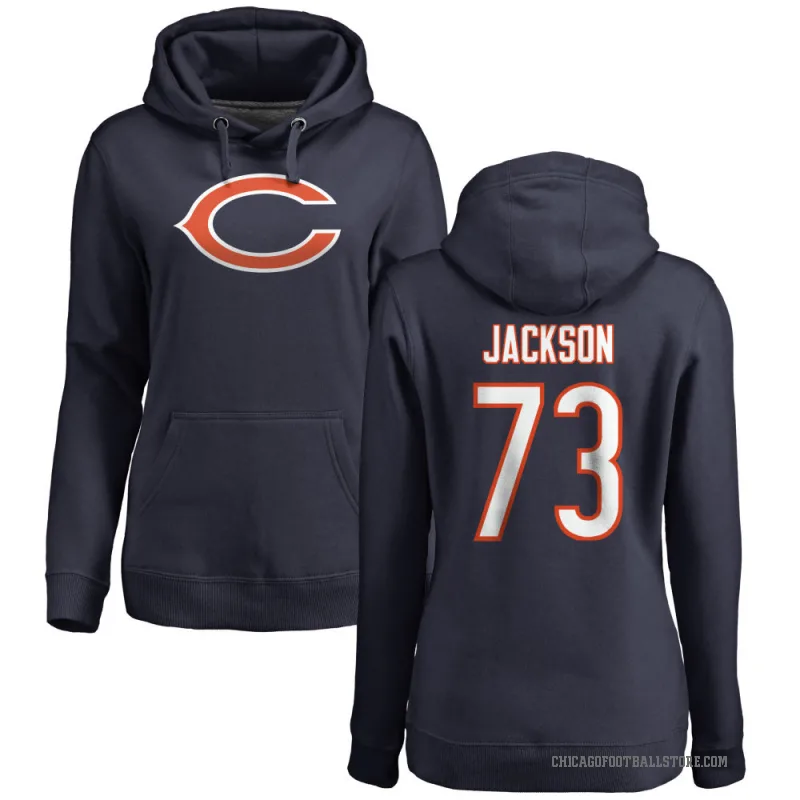Jonah Jackson Women's Navy Chicago Bears Pro Line Logo Pullover Hoodie