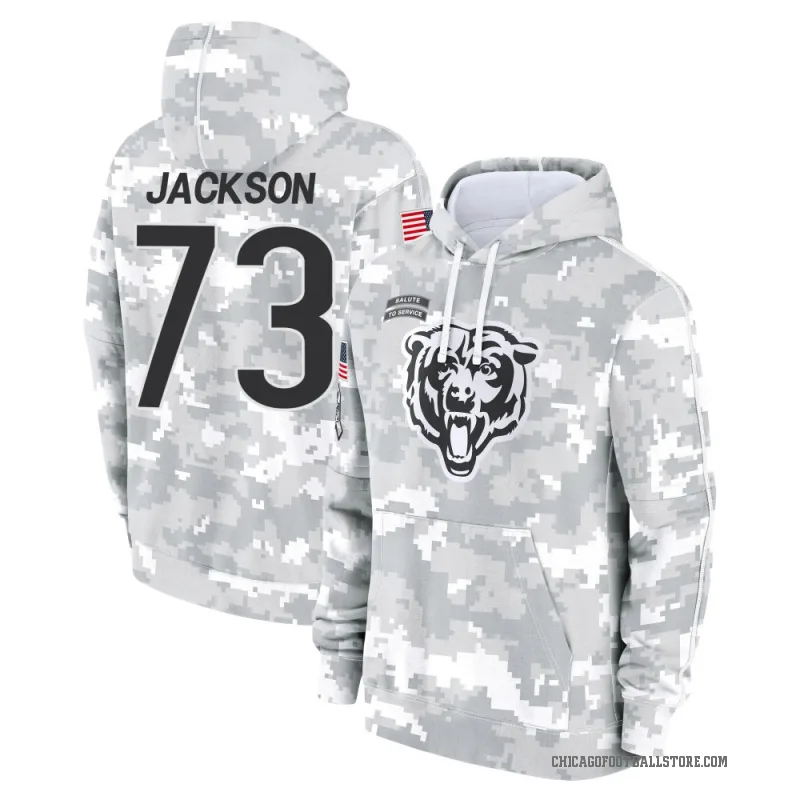 Jonah Jackson Youth Camo Chicago Bears Arctic 2024 Salute to Service Club Fleece Pullover Hoodie