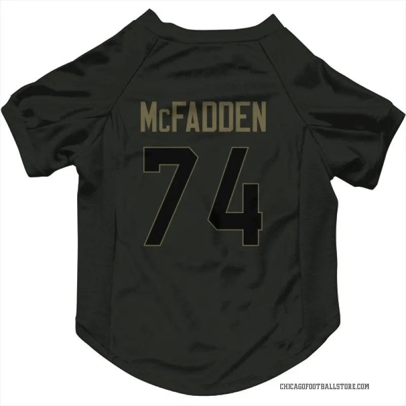 Jordan McFadden  Black Chicago Bears  Service Cat & Dog Pet Jersey