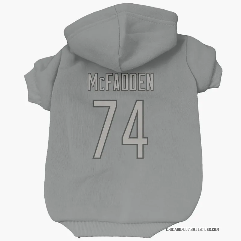 Jordan McFadden  Charcoal Chicago Bears  Cat & Dog Pet Hoodie