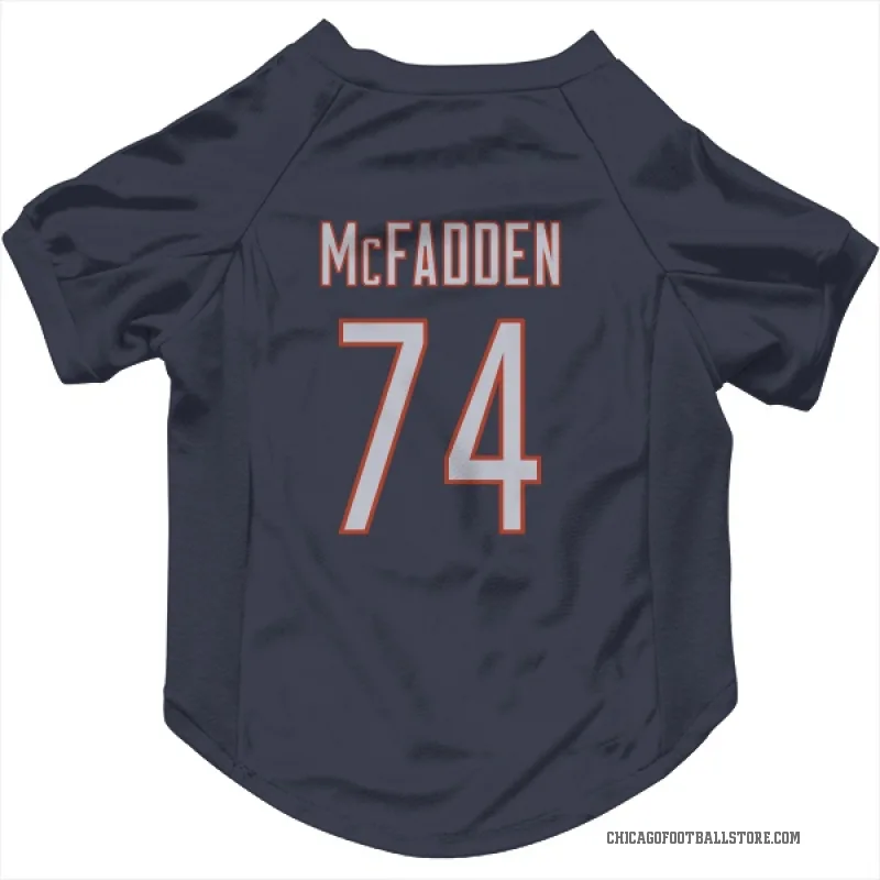Jordan McFadden  Navy Chicago Bears  Cat & Dog Pet Jersey