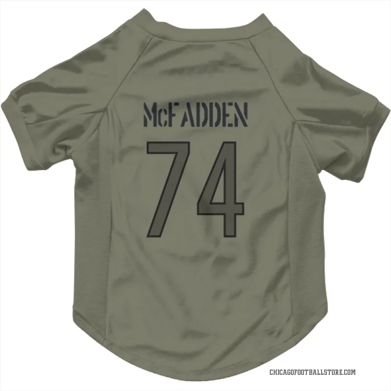 Jordan McFadden  Olive Chicago Bears  Cat & Dog Pet Jersey