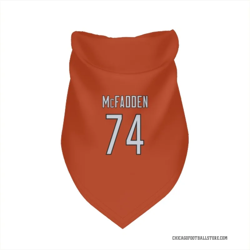 Jordan McFadden  Orange Chicago Bears  Cat & Dog Pet Bandana