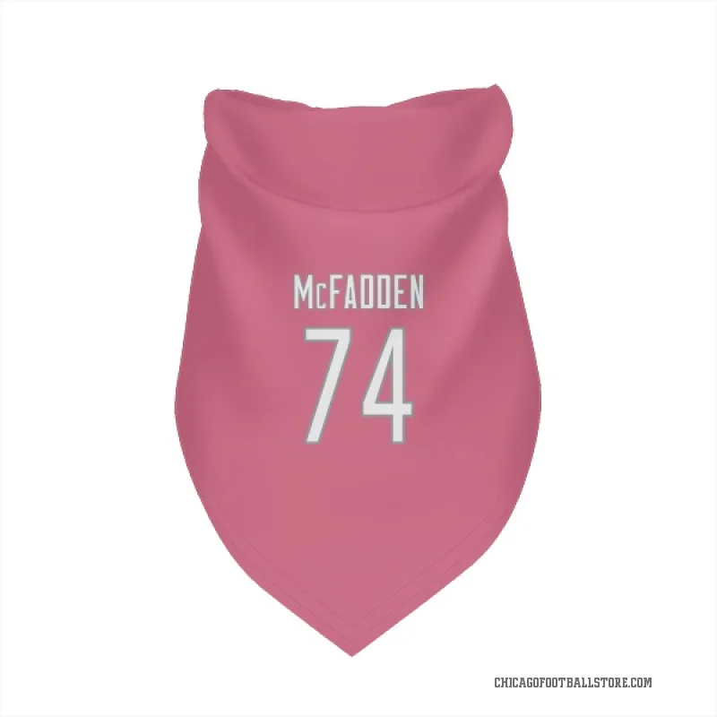 Jordan McFadden  Pink Chicago Bears  Cat & Dog Pet Bandana
