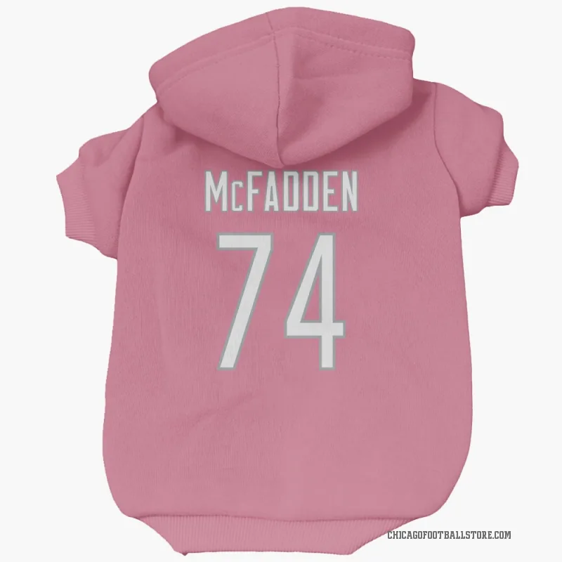 Jordan McFadden  Pink Chicago Bears  Cat & Dog Pet Hoodie