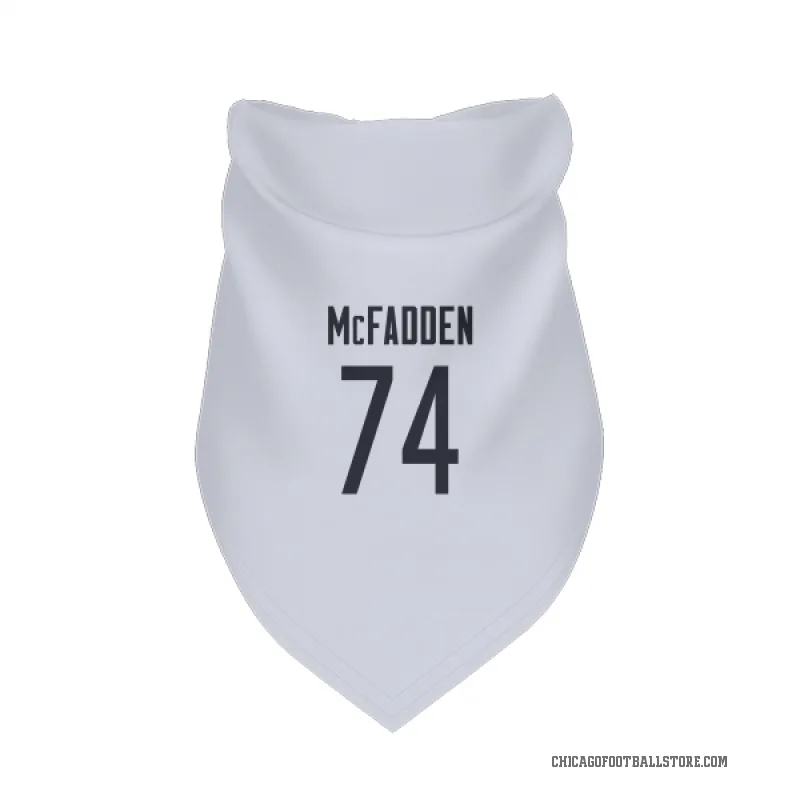 Jordan McFadden  White Chicago Bears  Cat & Dog Pet Bandana