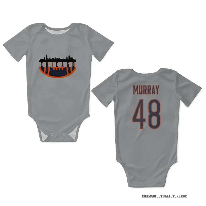 Jordan Murray  Chicago Bears   Silver Newborn & Infant Bodysuit