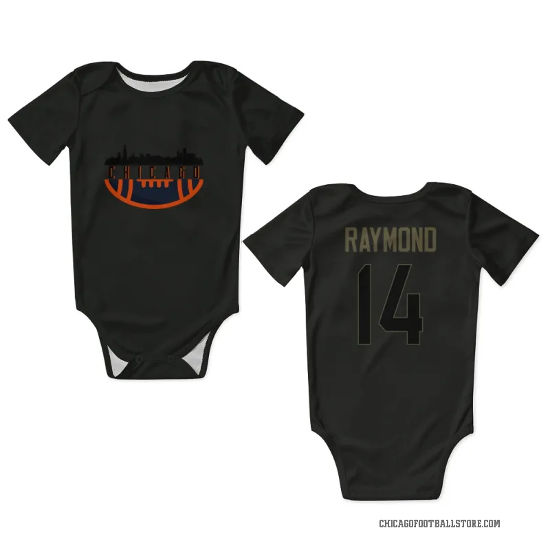 Kalif Raymond  Black Chicago Bears  Service Newborn & Infant Bodysuit