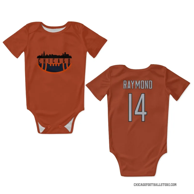 Kalif Raymond  Orange Chicago Bears  Newborn & Infant Bodysuit